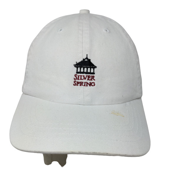 Silver Springs Boy's Slideback Hat White Size Ages 5-12 Embroidered Logo - Picture 1 of 12